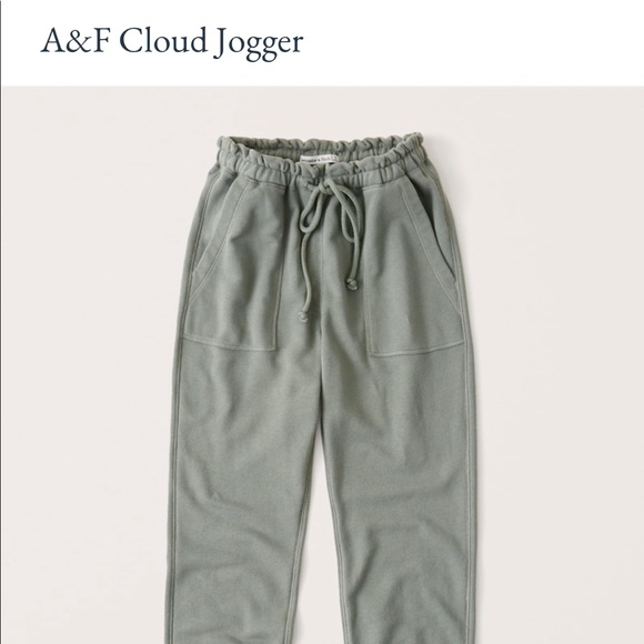Cloud Joggers Abercrombie Drawstrings Slate Grey - Picture 4 of 4